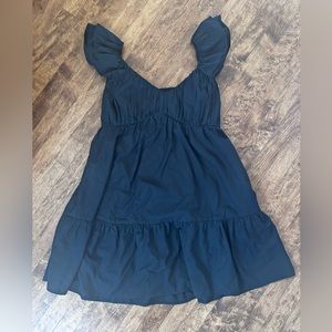 Abercrombie and Fitch Black Sweetheart Neckline Mini Dress